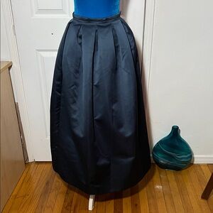 ROUCHA Italy Blue Satin Skirt W Side Pockets women’s